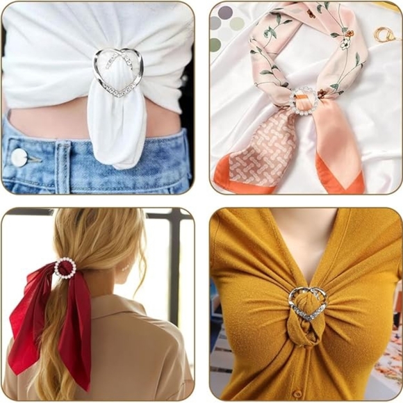 4 Pack Scarf Rings - Picture 2 of 5